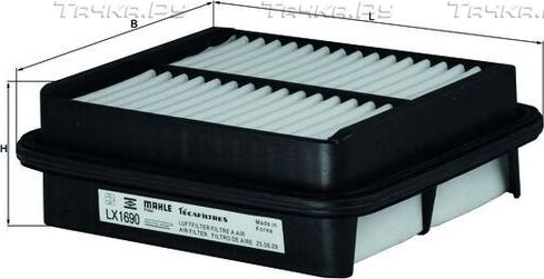 Воздушный фильтр Mahle-Knecht. Артикул LX 1690