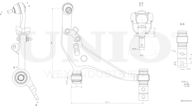 Рычаг подвески (Unio). Артикул SSP-40008