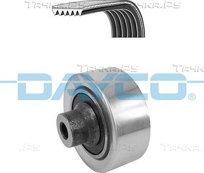 Приводной ремень поликлиновой с роликами (комплект) Dayco для Peugeot 207 I 2006-2012. Артикул KPV229