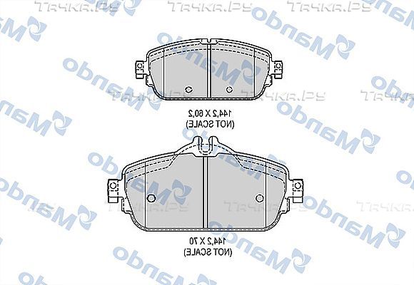 Тормозные колодки Mando. Артикул MBF015293
