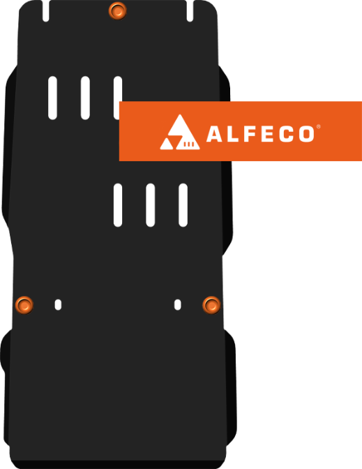 Защита Alfeco для КПП и раздатки Audi Q7 I Offroad 2006-2009. Артикул ALF.30.08