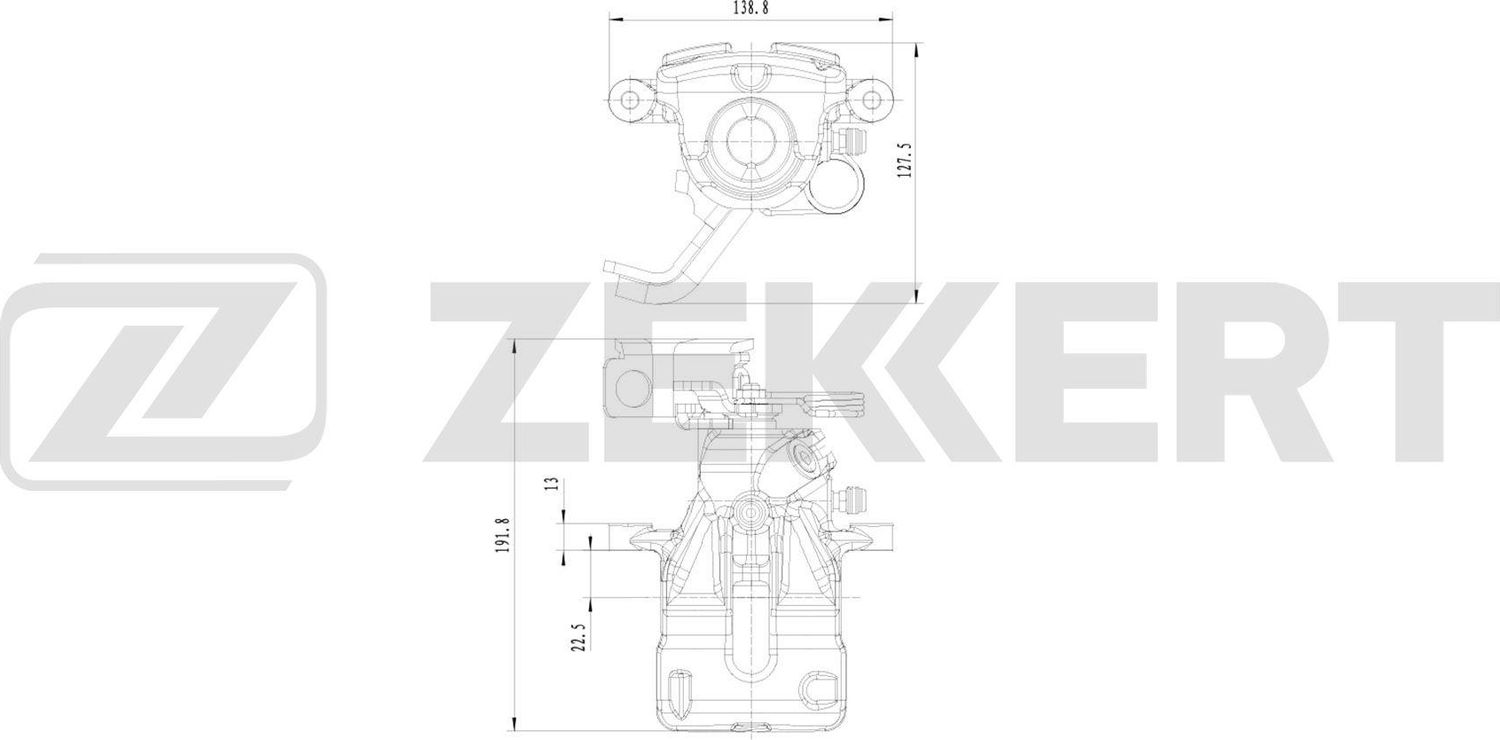 Тормозной суппорт Zekkert (Чугун). Артикул BS-8353