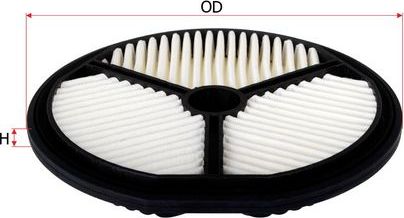 Воздушный фильтр Sakura для Daewoo Tico 1995-2000. Артикул A-1413