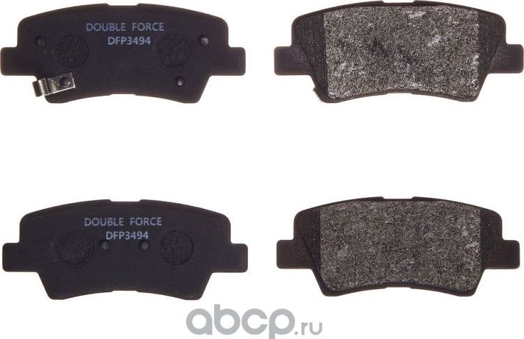 Колодки тормозные дисковые (Double Force) Double Force. Артикул DFP3494