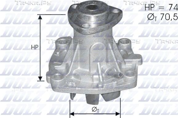 Помпа (водяной насос) Dolz для Chrysler Voyager III 1995-2001. Артикул A330ST