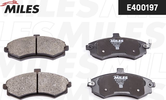 Тормозные колодки Miles (Low-Metallic). Артикул E400197