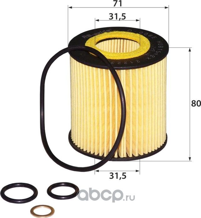 O-006E HU815/2X (масляная вставка) (RB-Exide). Артикул O006E