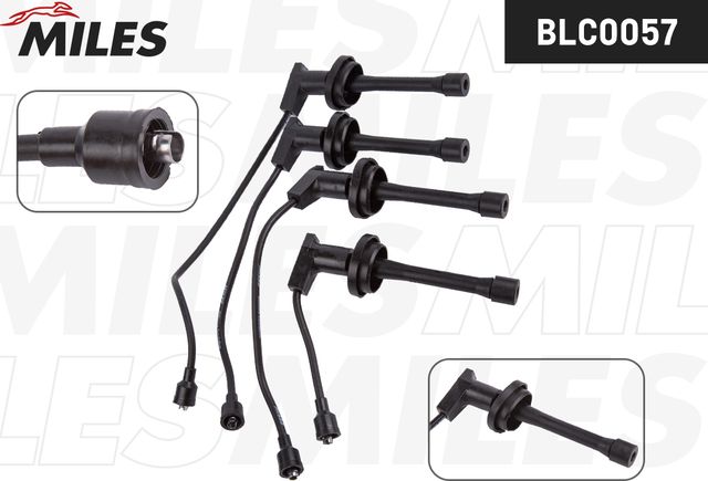 Высоковольтные провода (провода зажигания) (комплект) Miles для УАЗ Patriot I 2004-2025. Артикул BLC0057