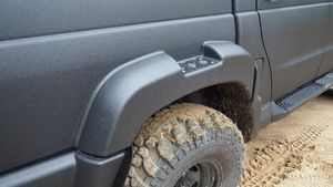 Расширитель колёсной арки 120 мм задний правый (М) АВС-Дизайн (2 части) для УАЗ Pickup 2015-2025. Артикул ABC.UAZ.FFWA.003RM