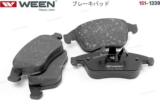 Тормозные колодки WEEN передние для Renault Laguna III 2007-2015. Артикул 151-1339