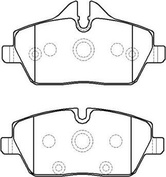 Тормозные колодки HSB передние для MINI Hatch II (R56) 2006-2013. Артикул HP9951