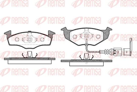 Тормозные колодки Remsa. Артикул 0609.11
