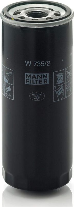Масляный фильтр Mann-Filter для Audi S6 II (C5) 1999-2005. Артикул W 735/2