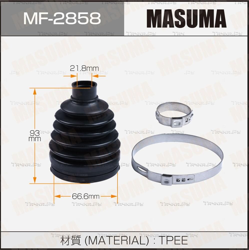 Пыльник ШРУСа наружный Masuma задний для Mazda CX-5 I 2012-2017. Артикул MF-2858