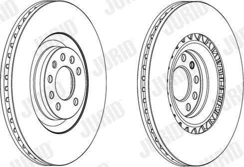 Тормозной диск Jurid. Артикул 562579JC