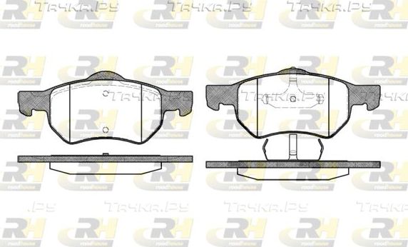 Тормозные колодки RoadHouse передние для Dodge Caravan IV 2000-2007. Артикул 2882.00