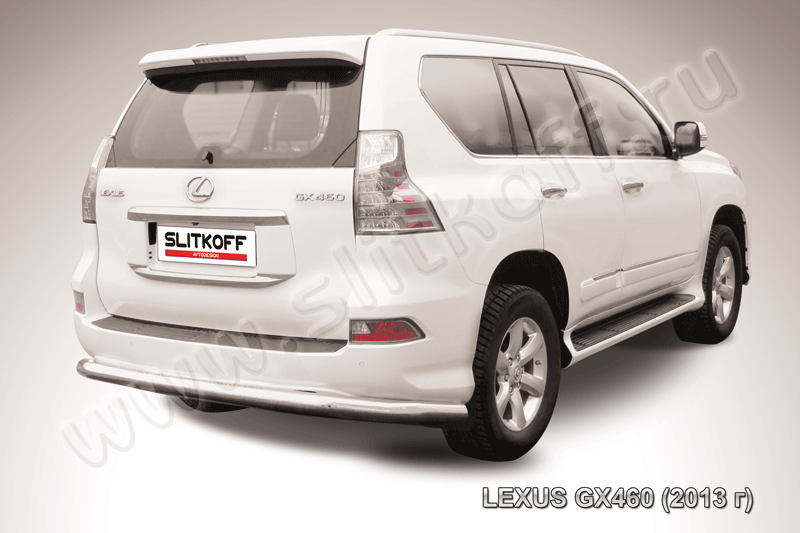 Защита Slitkoff заднего бампера d76 для Lexus GX 460 2013-2026. Артикул LGX13-009