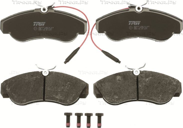 Тормозные колодки TRW COTEC передние для Citroen Jumper I 1994-2006. Артикул GDB1106