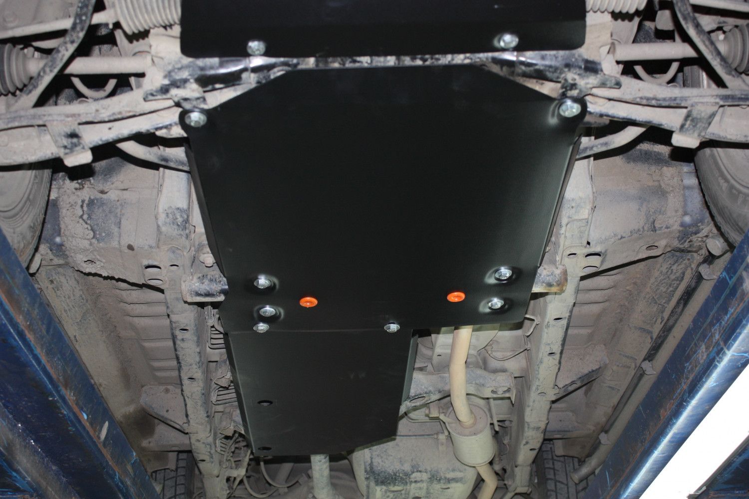 Защита Alfeco для КПП и раздатки Mitsubish Pajero Mini 1998-2012. Артикул ALF.14.41