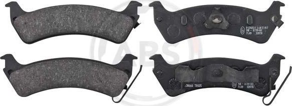 Тормозные колодки ABS задние для Jeep Grand Cherokee I (ZJ) 1991-1999. Артикул 38666