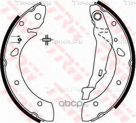 Тормозные колодки Patron задние для Toyota Avensis I 1997-2003. Артикул PSP581