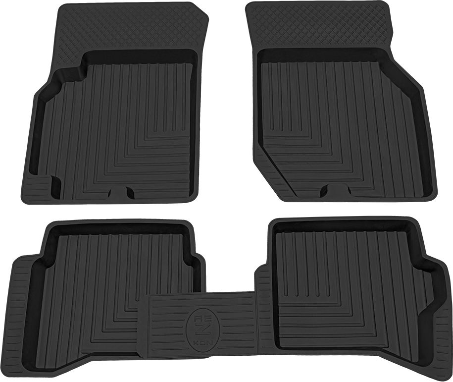 Коврики Rezkon резиновые для салона Nissan Almera Classic I 2006-2013. Артикул 1025005100