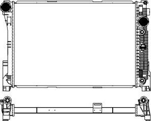 Радиатор охлаждения двигателя Sakura. Артикул 3311-8503