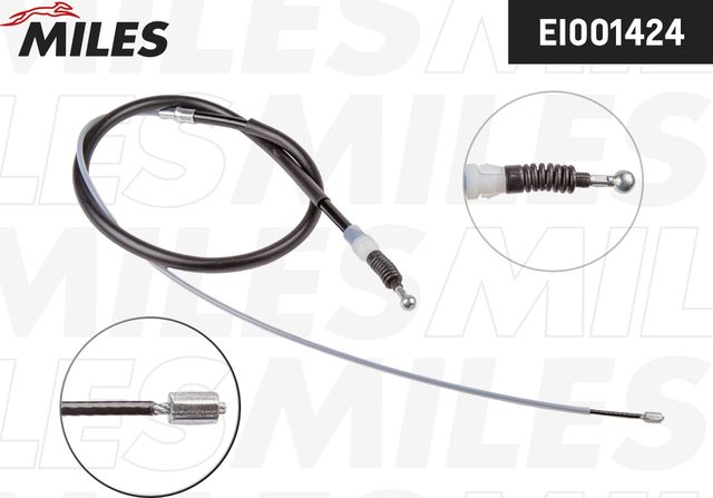 Трос ручного тормоза SKODA OCTAVIA 12- 1543мм (Miles). Артикул EI001424