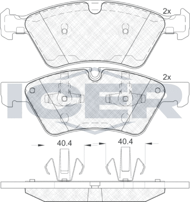 Тормозные колодки Icer. Артикул 181771