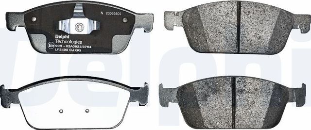 Тормозные колодки Delphi (Low-Metallic). Артикул LP2495