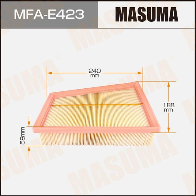 Воздушный фильтр Masuma. Артикул MFA-E423
