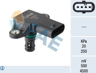 Датчик абсолютного давления (ДАД, MAP) FAE для BMW 4 F32/F33/F36 2013-2026. Артикул 15263