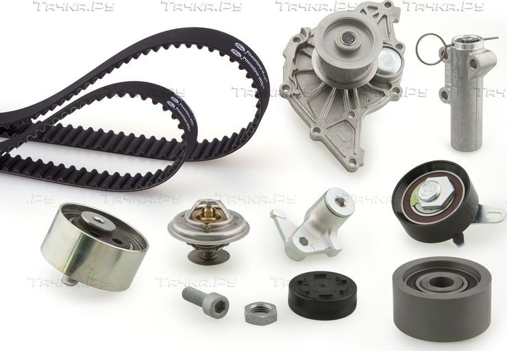Помпа (водяной насос) с комплектом ремня ГРМ Gates PowerGrip® для Skoda Superb I 2001-2008. Артикул KP2TH15557XS-1