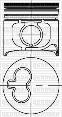 Поршень Yenmak. Артикул 31-03684-000