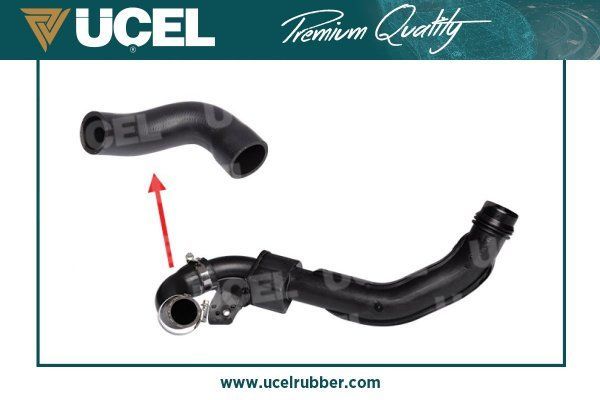Патрубок интеркулера Ucel для Renault Modus I 2004-2012. Артикул 15696