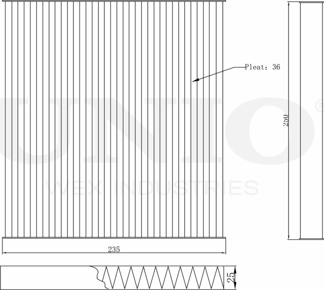 Фильтр салона (Unio). Артикул FLT-40008