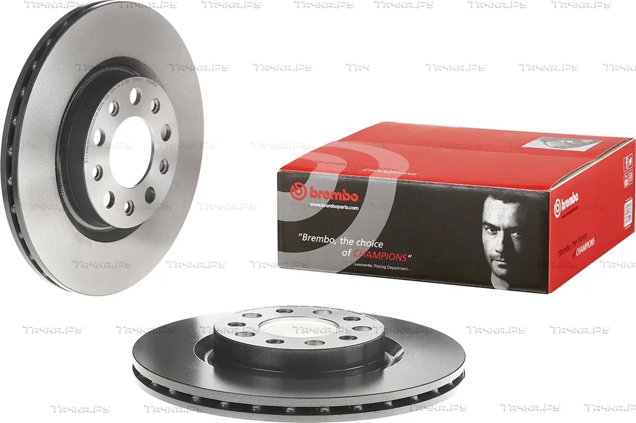 Тормозной диск Brembo PRIME LINE - UV Coated задний для Alfa Romeo Brera 2006-2011. Артикул 09.9366.21