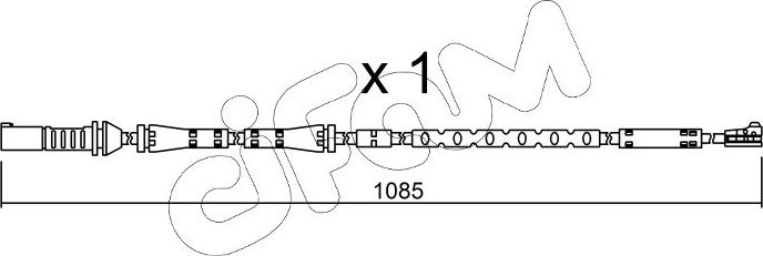 Датчик износа тормозных колодок  Metelli. Артикул SU.284