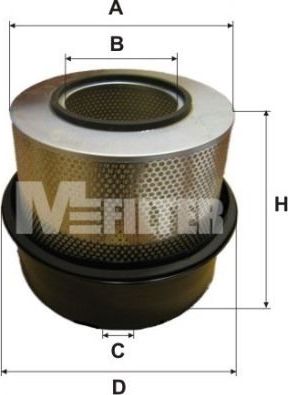 Воздушный фильтр MFilter для Mercedes-Benz SK 1987-1996. Артикул A 8000