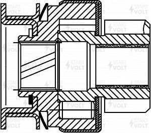 Бендикс стартера StartVOLT. Артикул VCS 0915