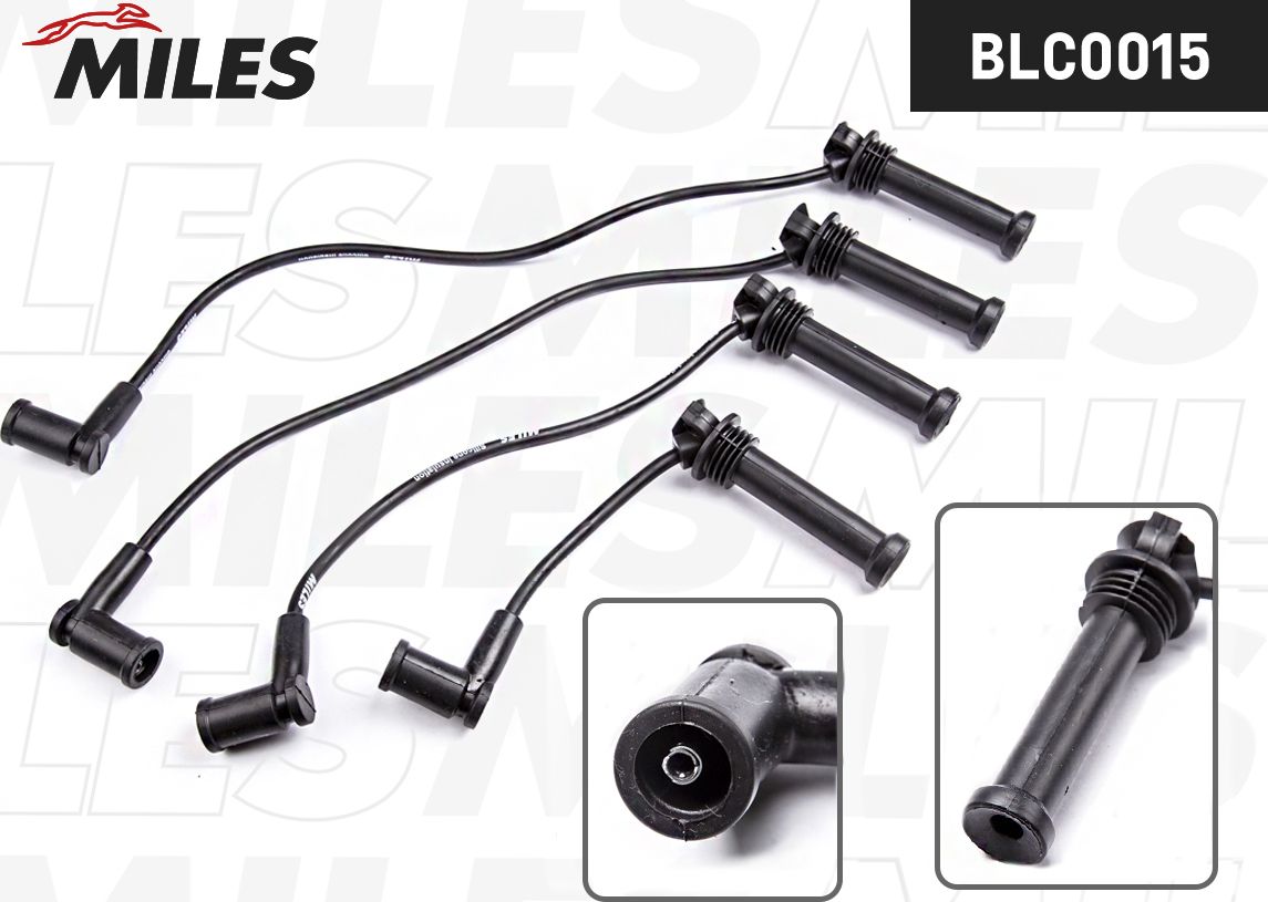 Высоковольтные провода (провода зажигания) (комплект) Miles (Силикон). Артикул BLC0015