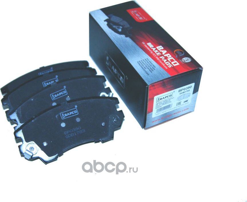 Колодки тормозные дисковые пер. GM CAMARO 3.6, MALIBU (V300) 2.4, ASTR (Bapco) Bapco. Артикул BP0390