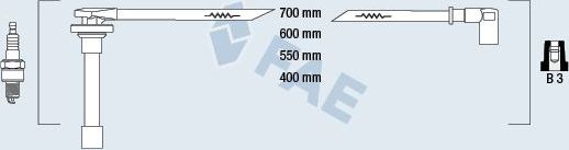 Высоковольтные провода (провода зажигания) (комплект) FAE. Артикул 85811