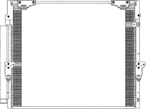 Радиатор кондиционера (конденсатор) Sakura. Артикул 5461-9841