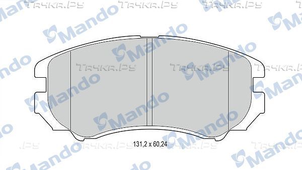 Тормозные колодки Mando передние для Kia Magentis I 2001-2005. Артикул MBF015308