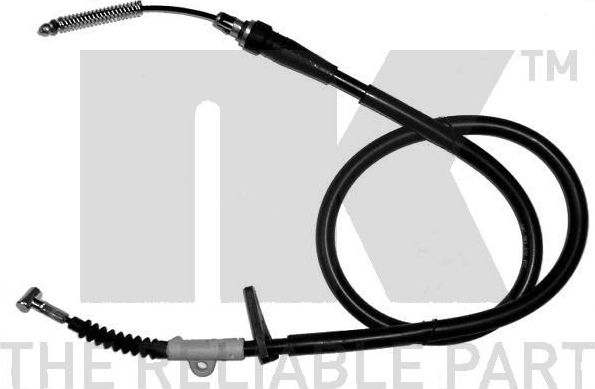 Трос ручника (тросик ручного тормоза) NK левый для Nissan Vanette III 1994-2002. Артикул 902262