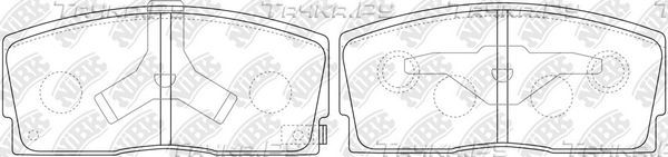 Тормозные колодки NiBK. Артикул PN6214