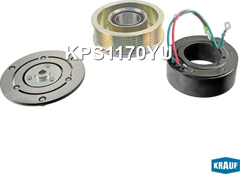 Шкив компрессора кондиционера в сборе (Krauf) Krauf. Артикул KPS1170YU