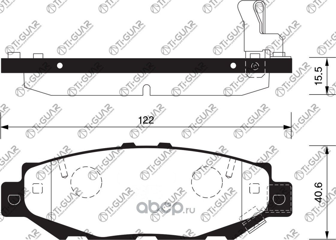 Тормозные колодки (TI-Guar). Артикул TG369C