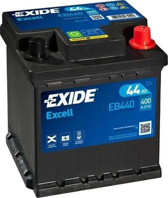 Аккумулятор Exide Excell ** для Opel Corsa D 2006-2014. Артикул EB440